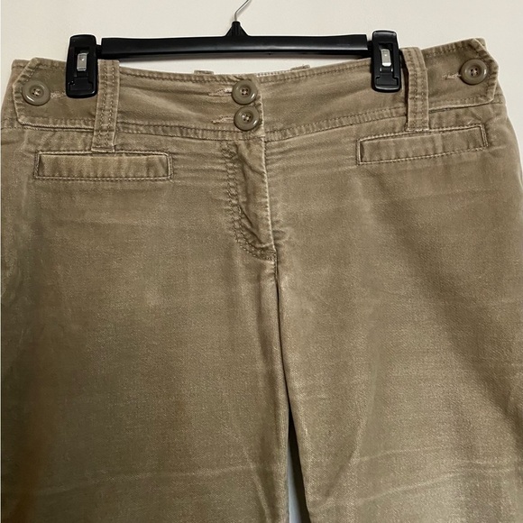 Anthropologie Cidra Velvety Pants, light tan / champagne color, soft, 10 - Picture 7 of 10